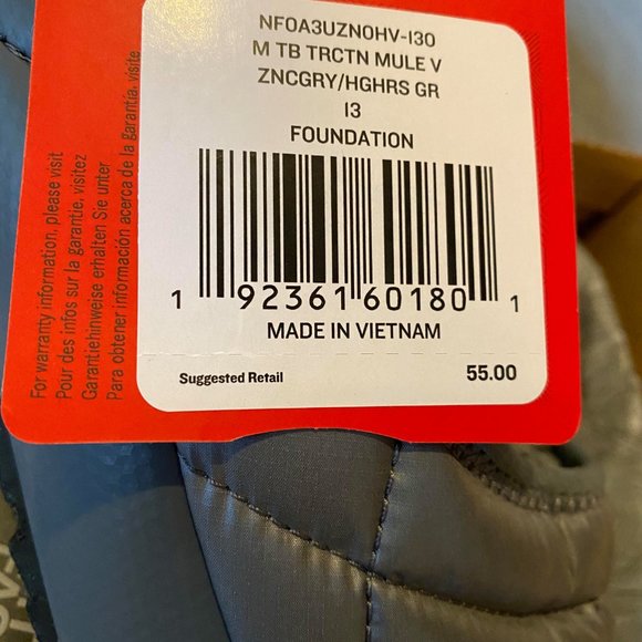 The North Face ThermoBall Traction Mule V Shoes - Picture 12 of 12